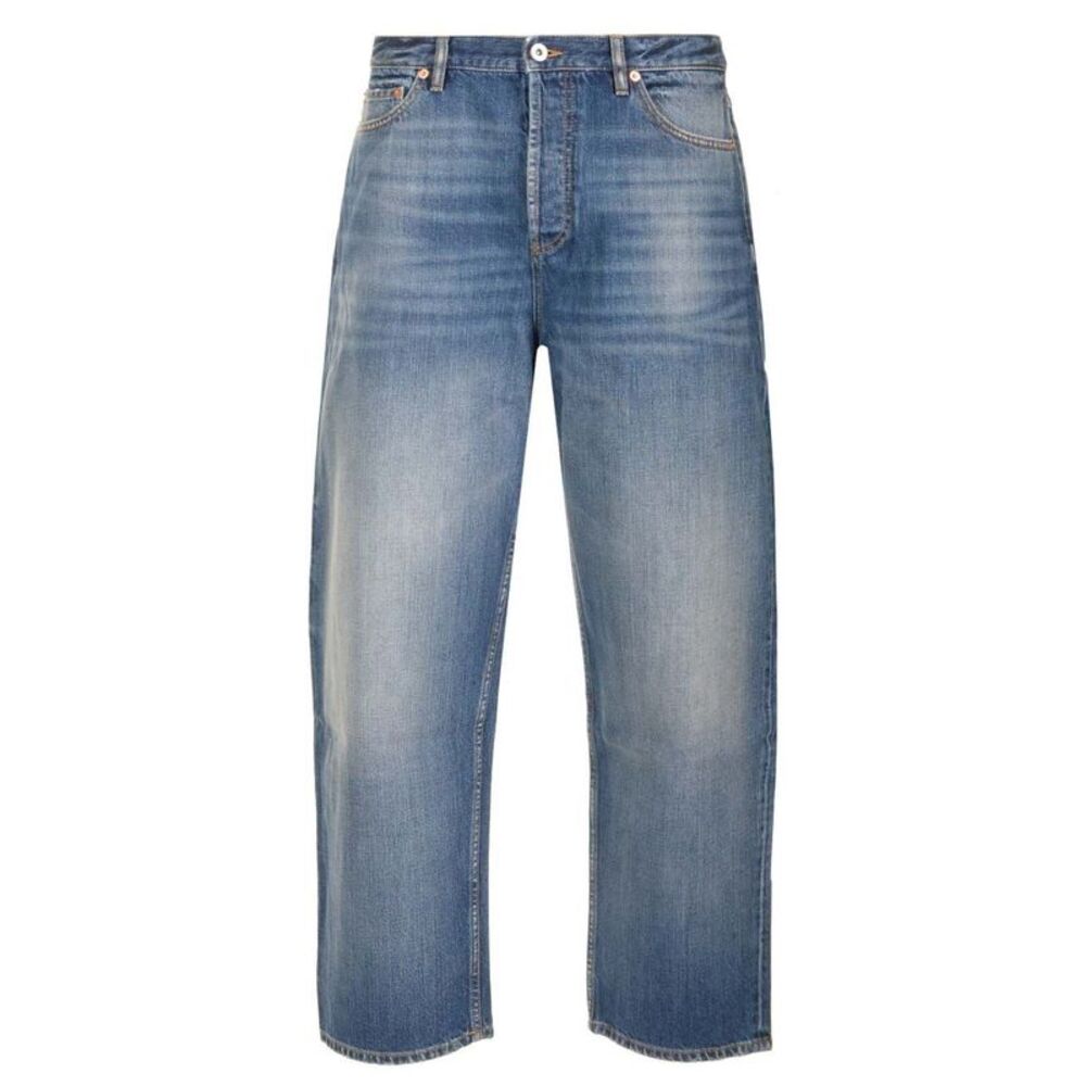 Valentino Garavani Men Wide-Leg Jeans